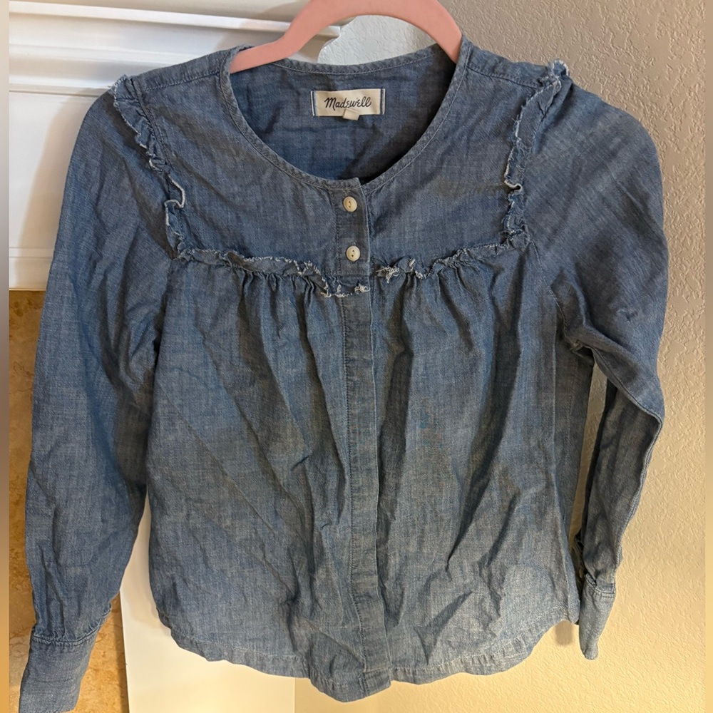 Madewell Denim Blue Top